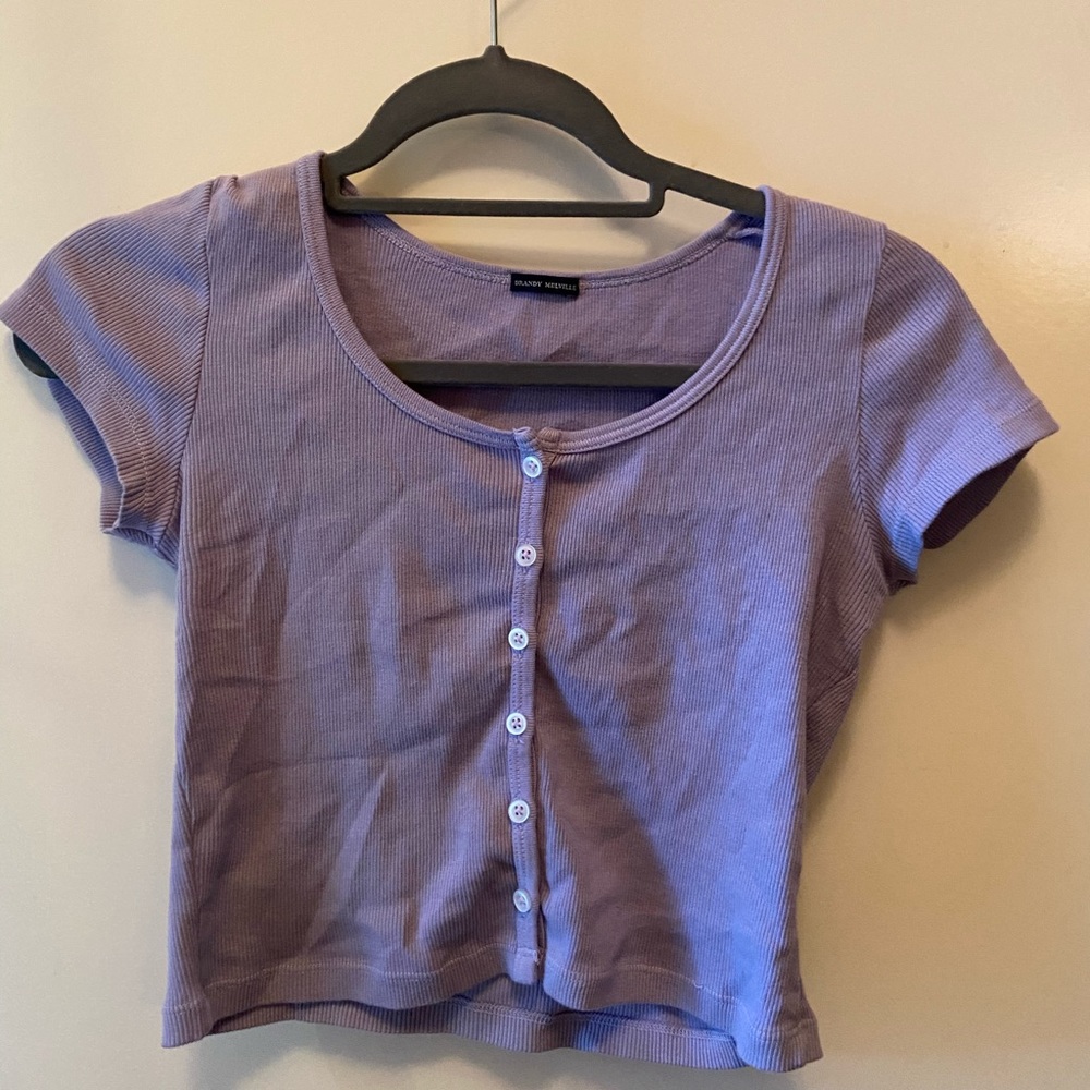 Brandy Melville purple zelly top